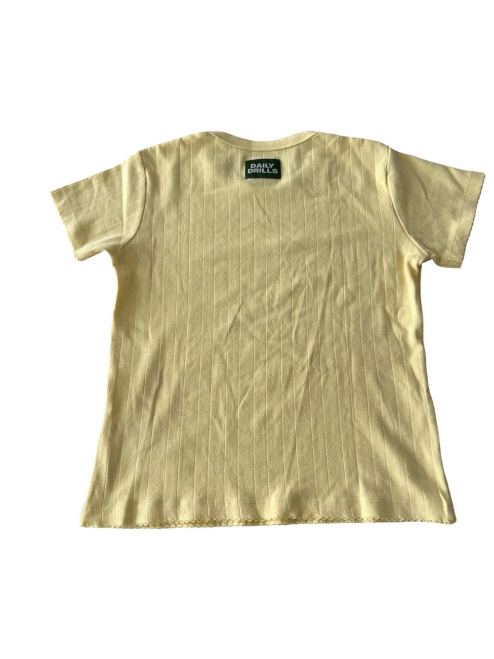 Daily Drills Butter Yellow Pointelle  Set M/L - Picture 2 of 4